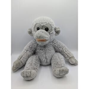 1983 Vintage Rare Stuffed Plush Animal Monkey Chimp Gray Carousel